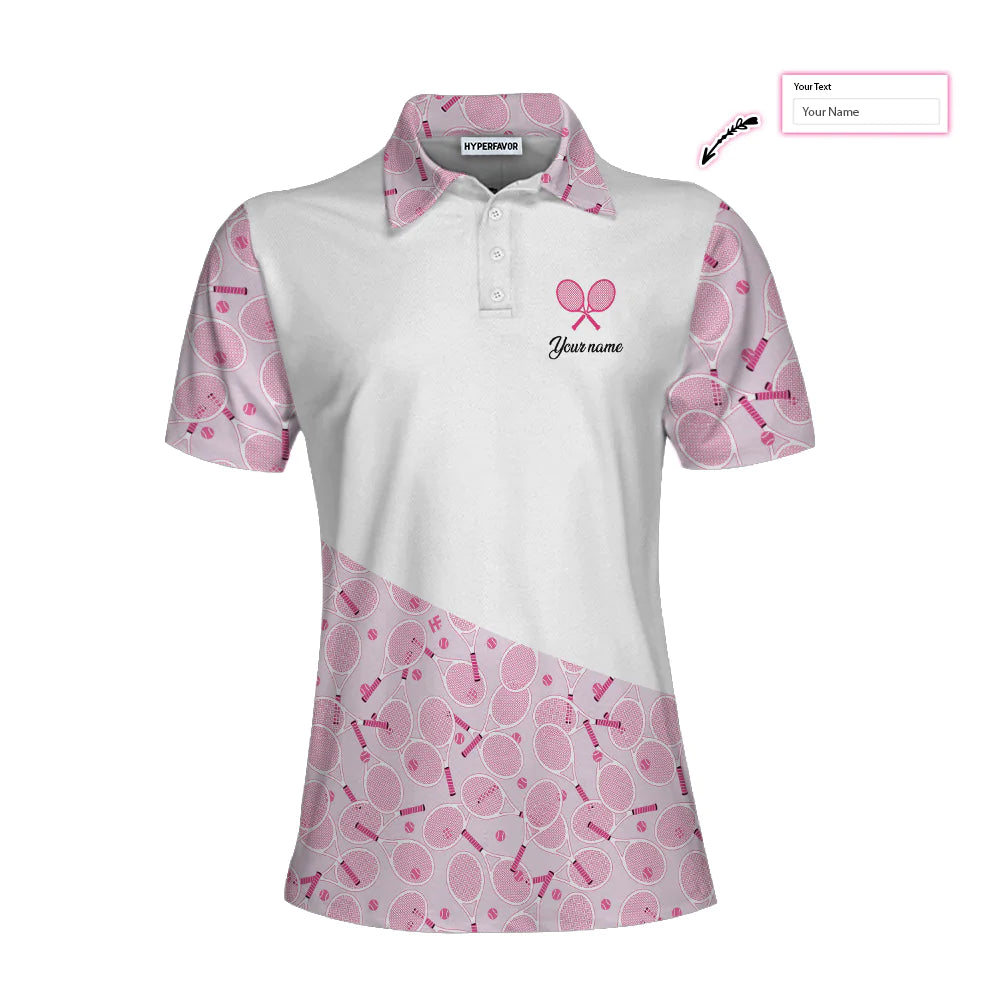 I Play Tennis Like A Girl EZ77 2202 Custom Short Sleeve Woman Polo Shirt - Personalized World Store