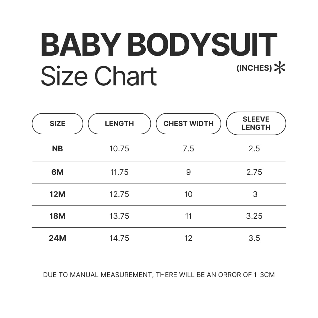 Product Size chart