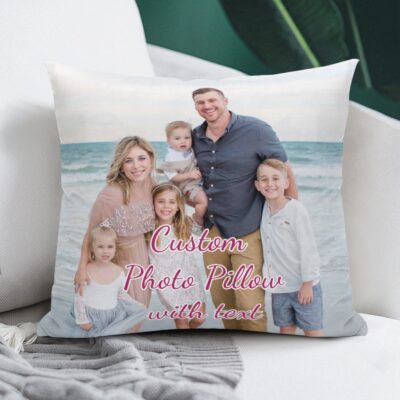 Custom Photo Pillow Cover Personalized Throw Pillowcase