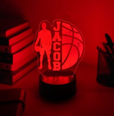 Personalised BASKETBALL 3D Night Light