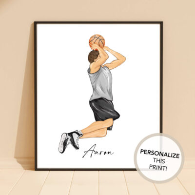 Personalized Basketball Player Digital PRINT Custom