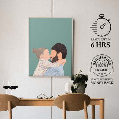 Personalized Father’s Day Gift Custom Dad Wall art