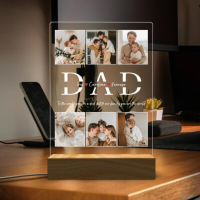 Personalized Photo Night Light Fathers Day Gifts